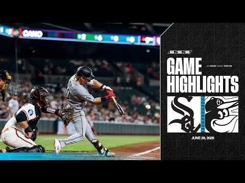 HIGHLIGHTS: Balanced Efforts Boosts White Sox Over Orioles (6.29.26)