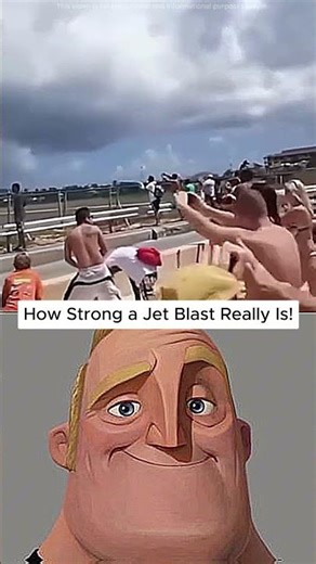 The Power of Jet Blast Will Shock You ✈️💨