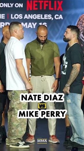 Nate Diaz vs. Mike Perry FIRST FACEOFF ahead of Rousey vs. Carano event | MMA Fighting