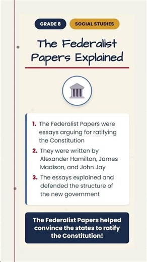 The Federalist Papers Explained #Shorts