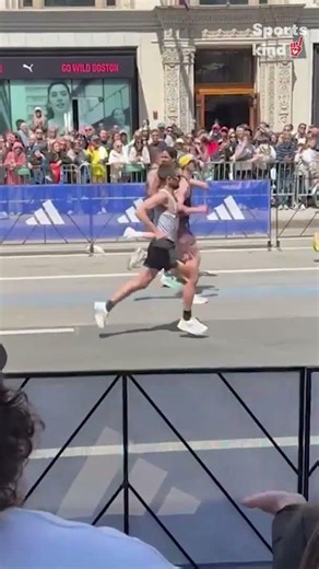 Watch one runner's selfless act of kindness at the Boston Marathon