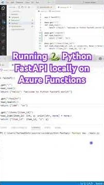 Running 🐍 Python FastAPI locally on Azure Functions
