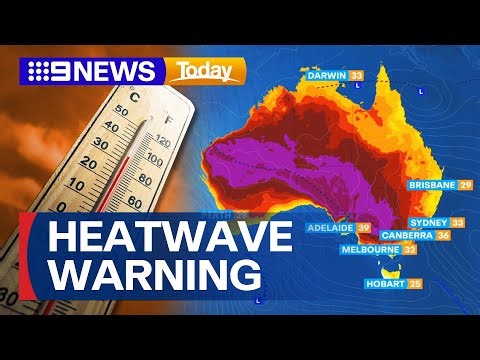 Australia’s east and south coasts brace for extreme heatwave conditions | 9 News Australia