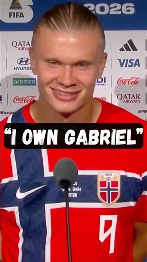 “i OWN Gabriel” - Erling Haaland Postmatch Interview - Brazil vs Norway - World Cup