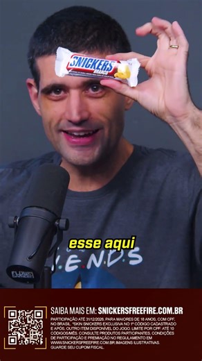 APROVEITE SNICKERS E GANHE UMA SKIN NO FREE FIRE! #snickers