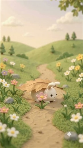 Under the Leaf 🍂 | 葉っぱの下 #shorts #clayanimation #cuteanimals #クレイアニメ #rabbit #うさぎ