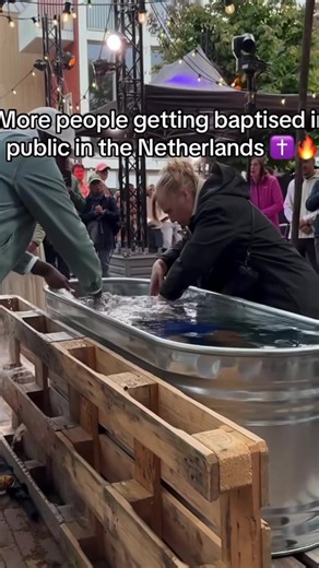 Baptism and celebration in the Netherlands ✝️👏🏾🗣️ #JesusIsLord #Christianity #Netherlands