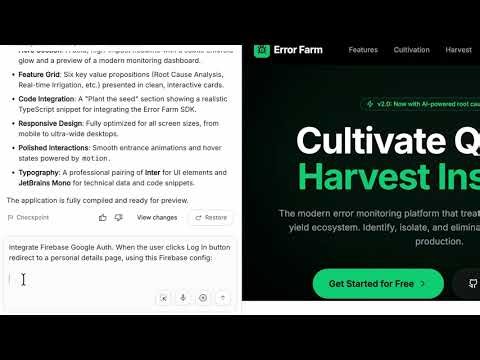 Google AI Studio: Create Web App with Auth & Database (Firebase)