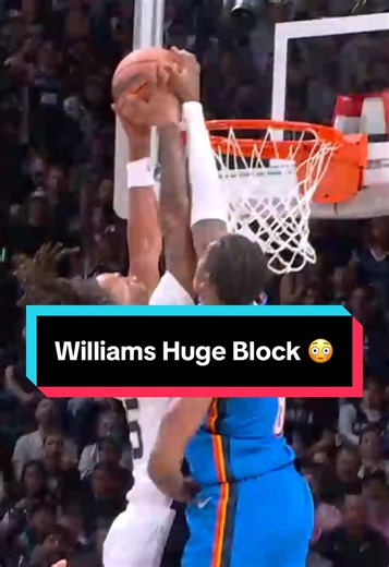 Williams was not letting that one go in ❌ #NBA #basketball #Thunder #JalenWilliams