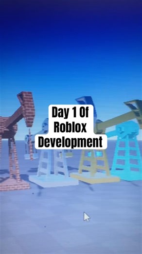 Day 1 of Roblox development 💥 #robloxdev #roblox #robloxshorts #robloxstudio #oilrigs #development