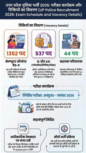 बड़ी अपडेट | UP Police SI / ASI / Computer Operator भर्ती 2025 Exam Date Out #upprpb