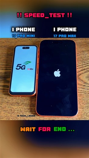 🫠⚡I PHONE 17 PRO MAX vs I PHONE 17 PRO MINI SPEED TEST !! 🔥