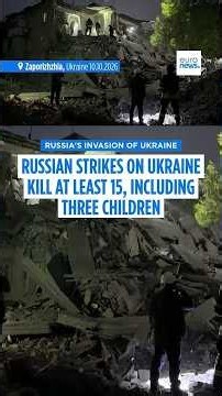 Russian strikes on Ukraine kill at least 20, including three children