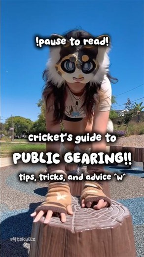 10 tips for public gearing !! // #notatherian #publicgearing #theriangear #furry