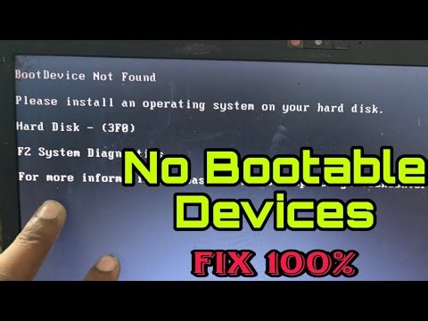 How to Fix No Bootable Devices Founded Hard Disks [3F0] Problem in Windows 11#macnitesh