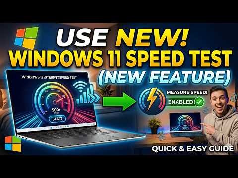 How to Use the Windows 11 Internet Speed Test (New feature) 2026