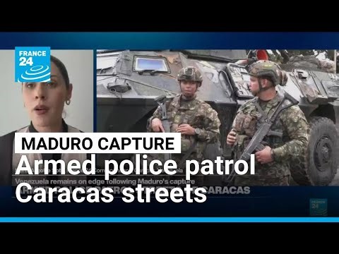 Armed police patrol streets of Caracas as CIA reportedly advises to keep Maduro loyalists in power