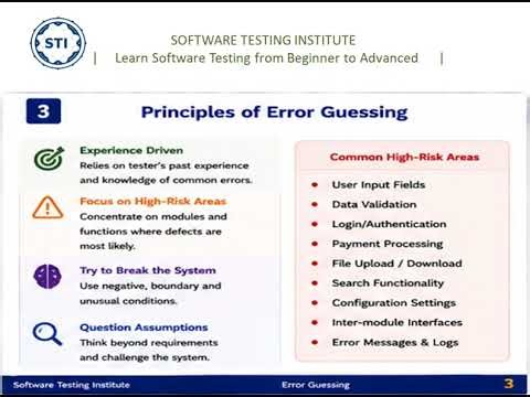 Error Guessing Explained | Software Testing Tutorial |