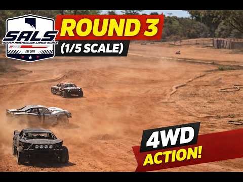 Round 3 4WD 1/5 Scale Racing | SA Large Scale Action! I Took 3rd Place! 🏁