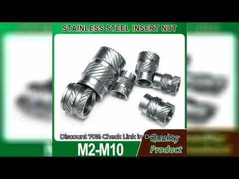 M2.5 M3 M4 M5 M6 M8 M10 304 Stainless Steel Insert Threaded Nut Heat Set Hot Melt Injection Molding