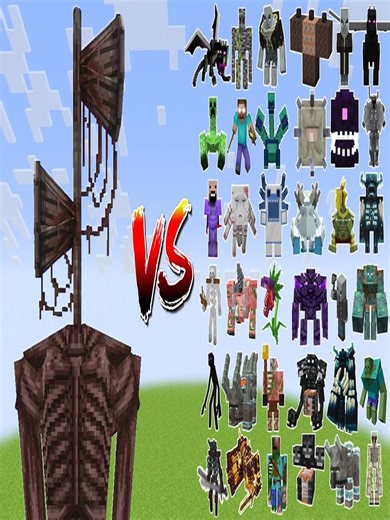 Siren Head vs All Minecraft Bosses - Minecraft Mob Battle 📱🎥🎮 | Minecraft Animation Game