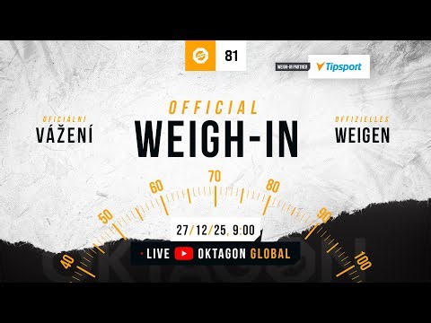 Official Weigh-In | OKTAGON 81 🇬🇧🇮🇪