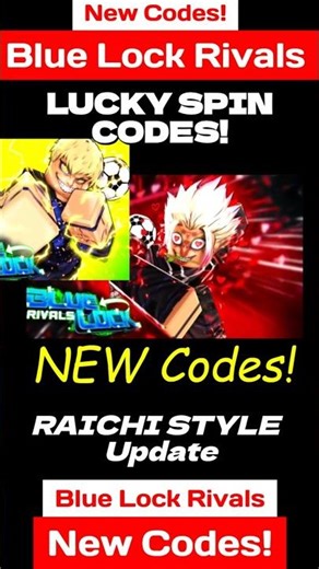 RAICHI! All New Blue Lock Rivals Codes - New Codes For Blue Lock Rivals