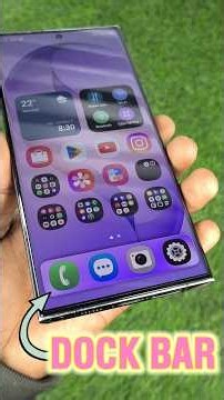 How to Add DOCK BAR on Any Samsung Galaxy Phone's | #SamsungDockBar #samsung #short