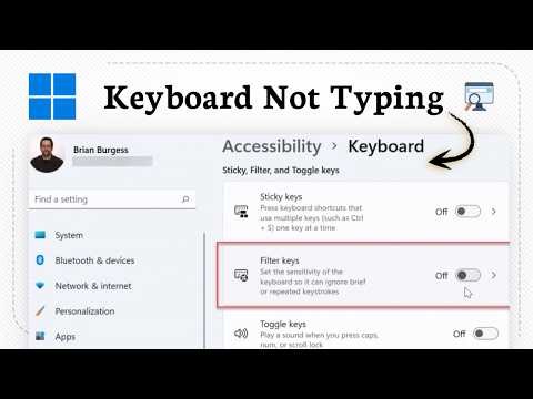 How to fix keyboard not typing in Windows 11