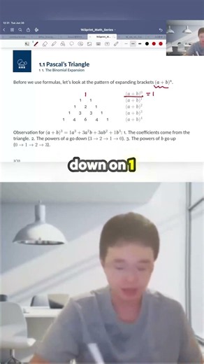 Mastering Pascal's Triangle forBinomial Expansion #internationalstudents #maths #igcsemaths #exam