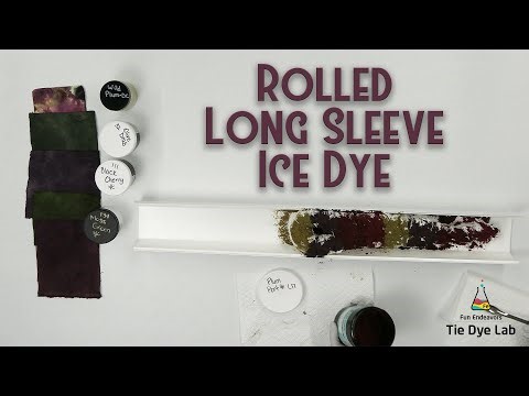 Tie Dye Designs: Rolled Ice Dye Shirt (Long Sleeve)