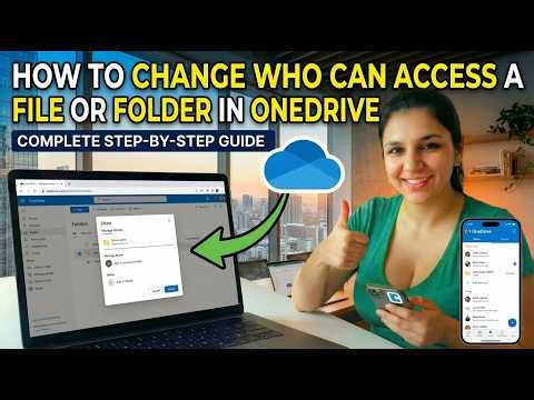 how to change who can access a file or folder in OneDrive