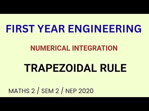 Trapezoidal Rule | Numerical Integration | Maths 2 | NEP 2020 | Sem 2 | Mumbai University