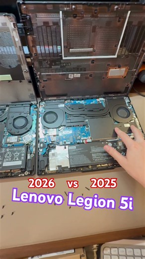 2025 vs 2026 Lenovo Legion 5i / 5a internals!! (Gen 10 vs gen 11). #gaminglaptop #lenovolegion