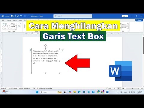 Remove Text Box Lines in MS Word