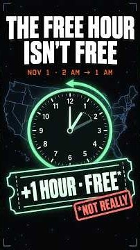 Daylight Saving Time Ends Sunday. That Free Hour Isn't Free #daylightsavingtime #fallback #shorts