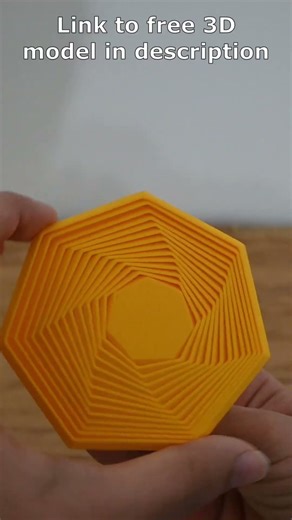 3D printing a heptagon swirl fidget