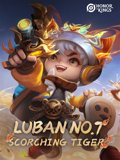 He is an energetic young mechcraft tiger. 💥 Scorching Tiger Luban No.7 will be available on December 31! First Week Prices: 1,350 Tokens ✨ Purchase any Tiger Spirits skin during launch week can join the discount event to stack discounts! Collect all five skins to unlock the Ad‑roar‑able Recall Effect! #HonorofKings #HOK #HOKNewSkin #TigerSpirits #LubanNo7 #ScorchingTiger