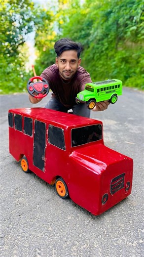 Green Small Bus Vs Red Big Remote Control Bus ki #unboxing