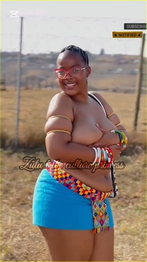 Blue Zulu Maiden Beaded Belt Walk Action Means Pride Respect Joy #shorts #zuluculture #tradition