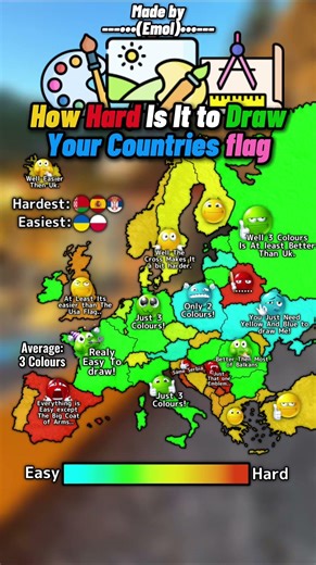 How Hard Is It to Draw Your Countries Flag? #europe #geography #mapping #flag