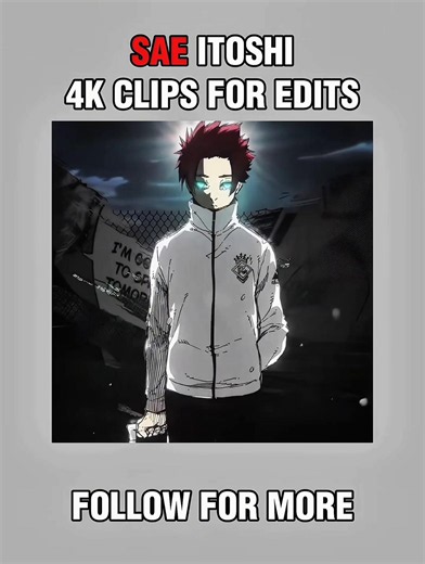 Sae Itoshi 4k manga clips for edits #tqclips #freeclips #4kclips #editingresources #animefyp This video features Sae Itoshi manga panels enhanced with smooth Twixtor motion, bringing iconic Blue Lock moments to life with clean and dynamic movement. Experience Sae's incredible football skills, precise passing, playmaking ability, and dominant moments on the field brought to life with cinematic editing and smooth motion. Perfect for Blue Lock fans, anime editors, AMV creators, manga editors, and v
