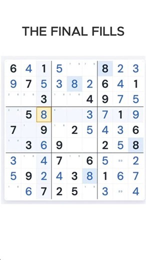 Satisfying Sudoku Puzzle Solve 🧩 #Sudoku #SudokuPuzzle #SudokuTechniques #Satisfying