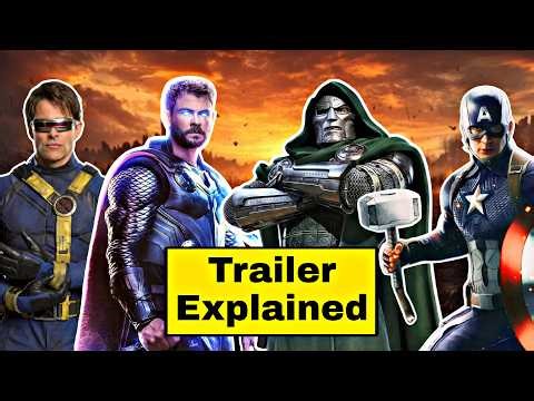 Avengers Doomsday Trailer Breakdown In HINDI | Avengers Doomsday CinemaCon Trailer Explain In HINDI