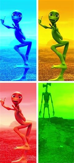 Dame Tu Cosita | Viral Dancing Green Alien – El Chombo ft. Cutty Ranks and Siren head #dance