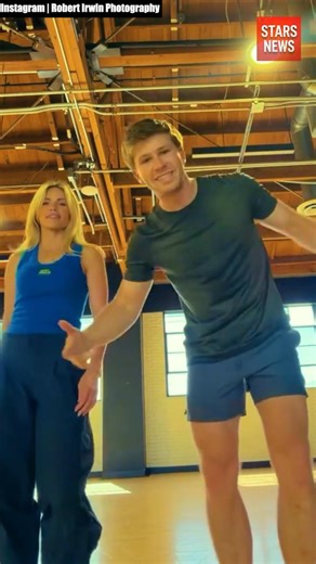 Robert Irwin & Witney Carson Practice for DWTS Tour 💃🕺