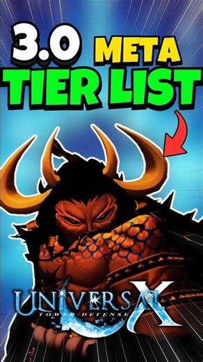 ULTIMATE 3.0 Overall Tier List – Universal Tower Defense X #roblox #shorts