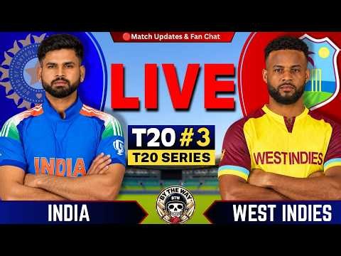 🔴Live: IND vs WI, 3rd T20 Match 2026 | Live Cricket Match Today | INDIA vs West Indies | IND Batting