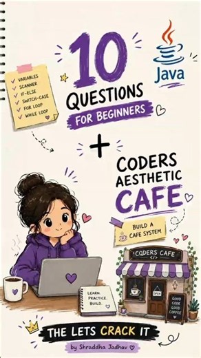 10 Java Practice Questions Build a Cafe ☕ | Java Mini Project for Beginners
