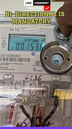 🔥Unidirectional vs Bi-Directional solar Meter 💡Net Meter Facts ⚡Big Mistake DIY #shorts #engineering